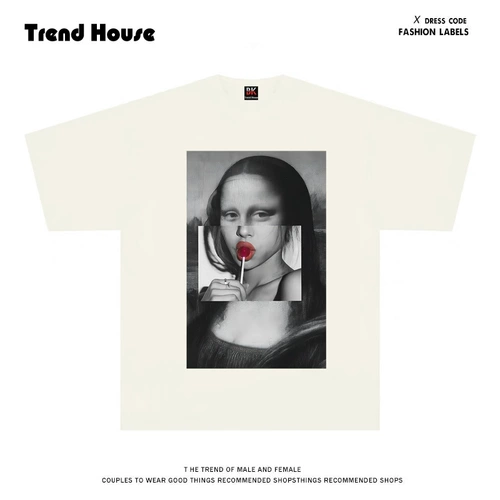 Trend House Lief негабаритная высокая улица оригинальная печать короткая -