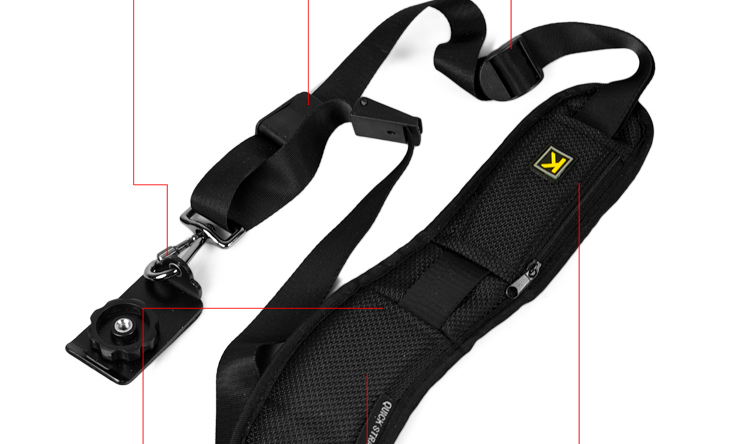 Vai với máy ảnh SLR dây đeo nén súng nhanh tay chụp Canon Nikon đơn có thể tháo rời dây đeo vai phụ tùng máy đôi - Phụ kiện máy ảnh DSLR / đơn chân máy ảnh yunteng