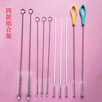 Baby and childrens thermos cup water cup bottle cup brush straw brush candy color