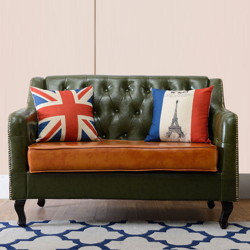 Cafe Sofa Double Clean Bar Western Restaurant Tea House Hotel Theme Music Restaurant Dining Sofa Table and Chair Combination