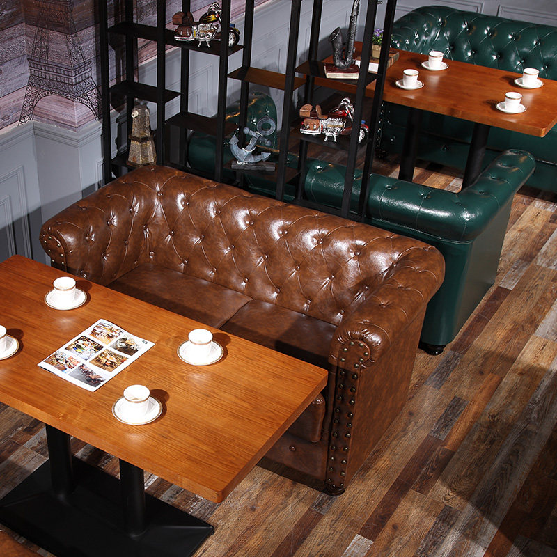 Bar sofa retro coffee shop western restaurant music bar reception negotiation nightclub nightclub ktv sofa