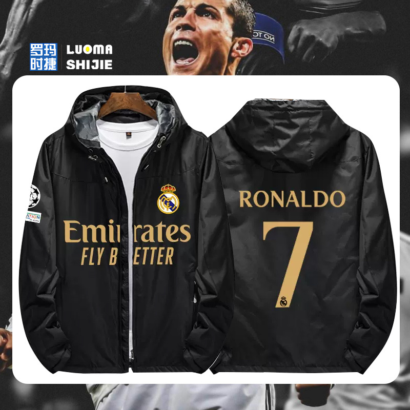 23-24 Real Madrid Jersey No. 5 Bellingham Modric Cristiano Ronaldo Same Style Football Uniform Jacket
