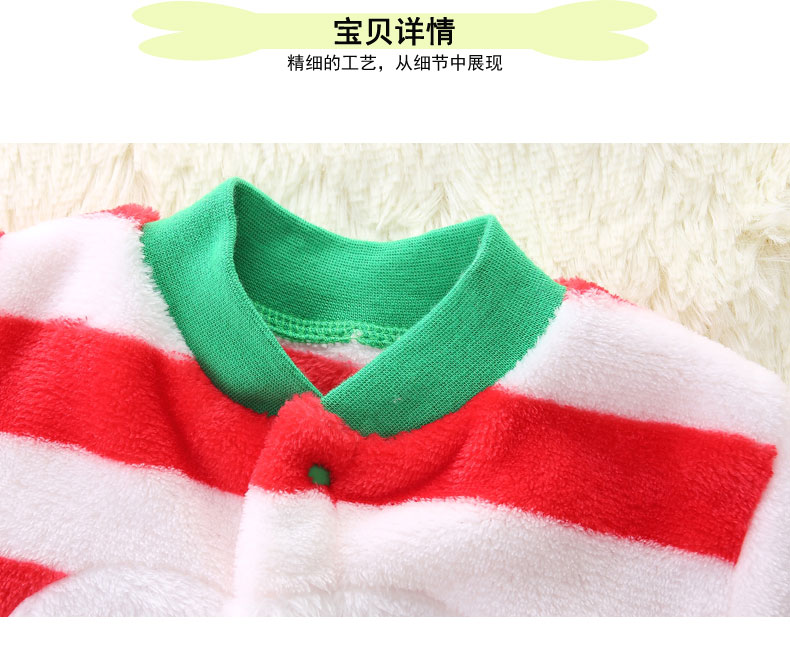 Bộ đồ ngủ trẻ em Flannel Quần áo Xiêm 0 tuổi 3 tháng nam nữ mặc mùa thu đông mặc mùa đông cộng với romper nhung áo trẻ em
