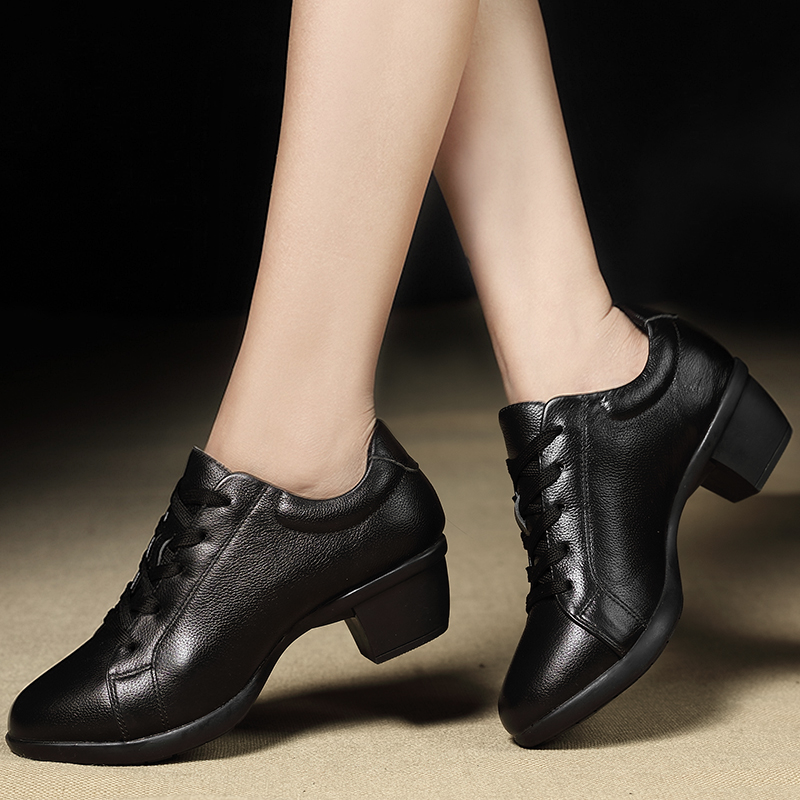 Arlotte Season Dancing Shoes Woman Real Leather Soft Bottom Square Dance Women's Shoes Jazz Adult Sailors Sports Dancing Women Shoes