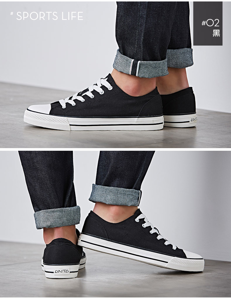 Anta giày nam giày vải 2018 mùa hè giày thể thao mới giản dị trọng lượng nhẹ low-top giày sinh viên giày ván trượt người đàn ông shop giày thể thao