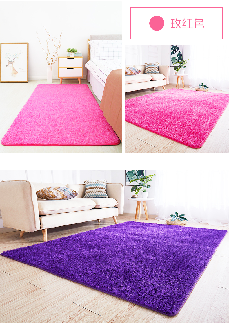 Huaxiu IKEA thảm phòng ngủ đầy đủ cửa hàng dễ thương dày đầu giường pad bàn cà phê phòng khách nhà giường phụ nữ có thể được tùy chỉnh - Thảm thảm ngủ