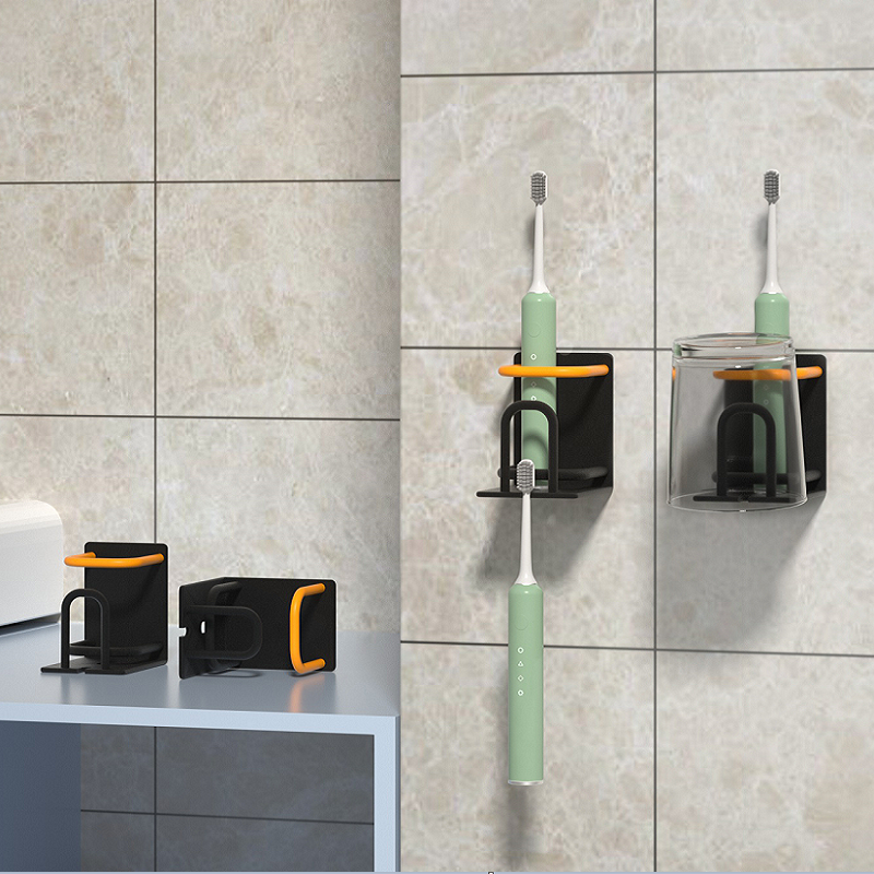 Makeup Room Bathroom Electric Toothpaste Dental Cup Toothbrush Shelf Wall-mounted Free punch Three-mouth House gargling cup holder