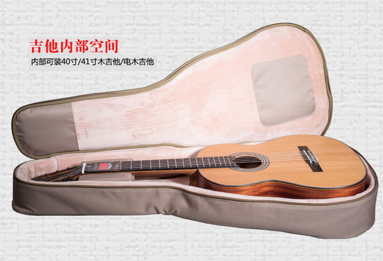 Aosen Folk Classical Guitar 34 34 36 36 39 39 40 41 Inch Wood Guitar Bag Thickened Sponge double shoulder back