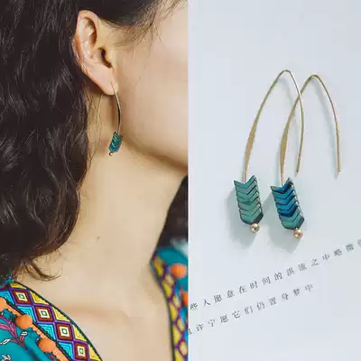 Dream horse retro earrings temperament bohemian small fresh earrings ethnic style earrings simple holiday accessories