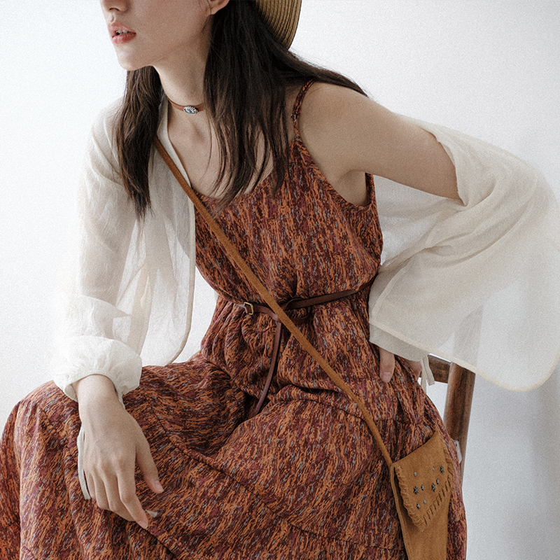 Dream horse sunscreen cardiovert long sleeve outskirt for a small crowddesign 100 lap blouse jacket summer lady 2023 blouse slim fit-Taobao