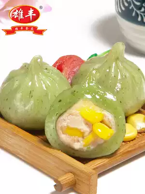Xiongfeng Green Crystal buns 500g morning tea afternoon tea snacks gourmet with stuffed buns