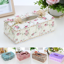 Special Price Lace Cloth Art Paper Towel Box Eco-friendly Paper Box Pumping Creative Home Car Crammy Paper Box Paper Towel Containing Box