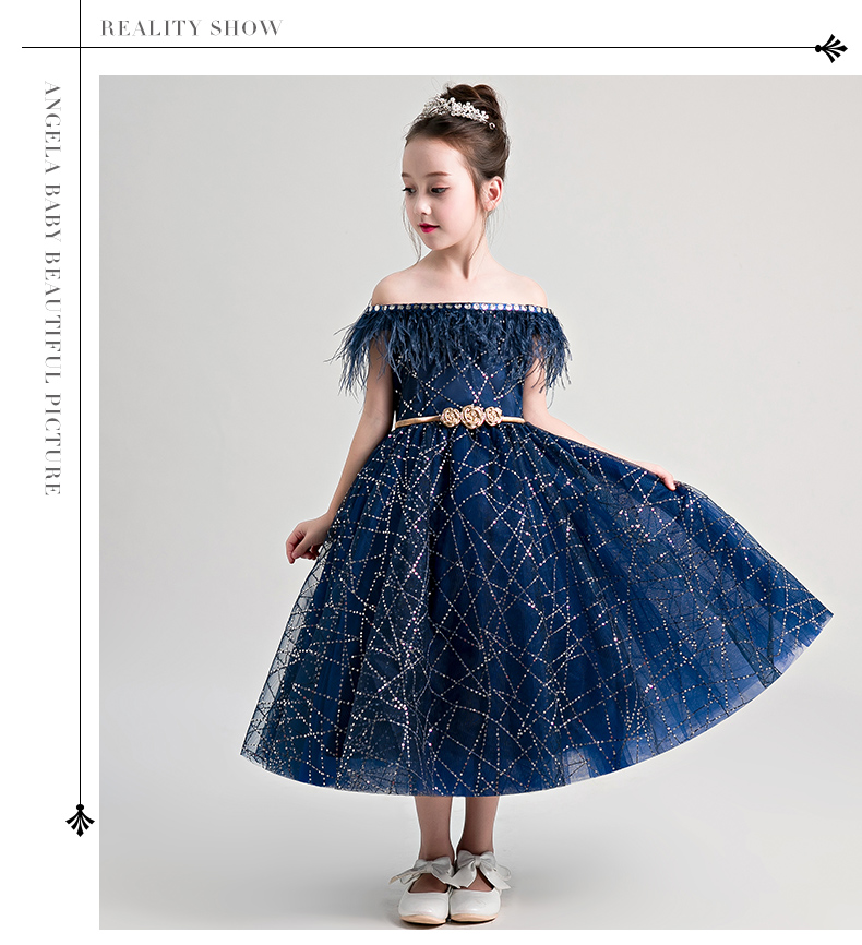 Trang phục nhỏ cho bé gái váy catwalk dạ hội hoa cô gái váy hoa mới piano trang phục nữ 2018 mới váy đi tiệc trẻ em đẹp