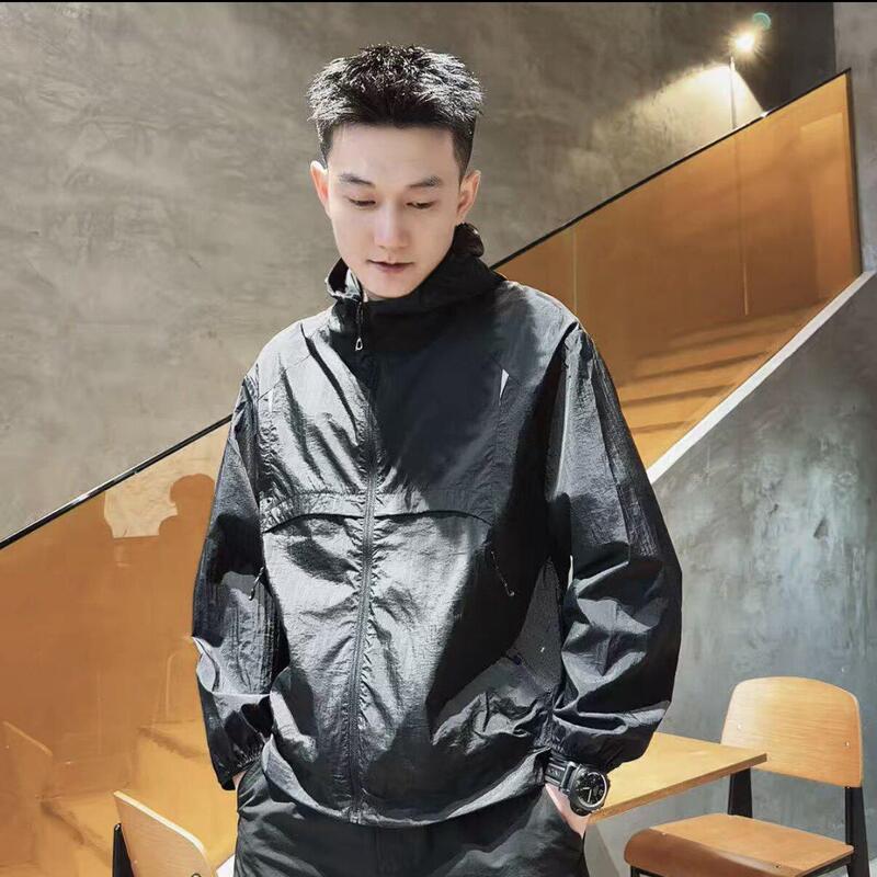Upf50+ Lightweight Sun Protection Clothing for Men, Summer Lightweight Hooded Sun Protection Jacket, Perforated Breathable Quick-Drying Jacket Upf50+ Lightweight Sun Protection Clothing for Men, Summer Lightweight Hooded Sun Protection Jacket, Perforated Breathable Quick-Drying Jacket