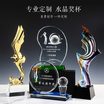 Crystal Trophy Golf Medal Near-pole Champion Team One-hole custom Total Pole Net match prize