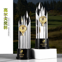 Crystal Trophy Golf Medal Near-pole Champion Team One-hole custom Total Pole Net match prize