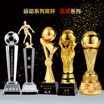 Crystal Football Basketball Golf Volleyball Globe Trophy Custom Sports Competition Championship Prize