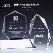 Frozen Top Crystal Trophy Customized Creative Trophy Lettering Authorization Card Honor Medal Souvenir Awards