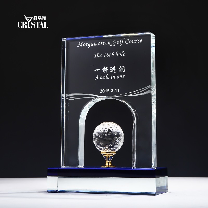 Golden Man Golf Trophy Metal Trophy Total Score Winner Longest Distance Award Competition Prize