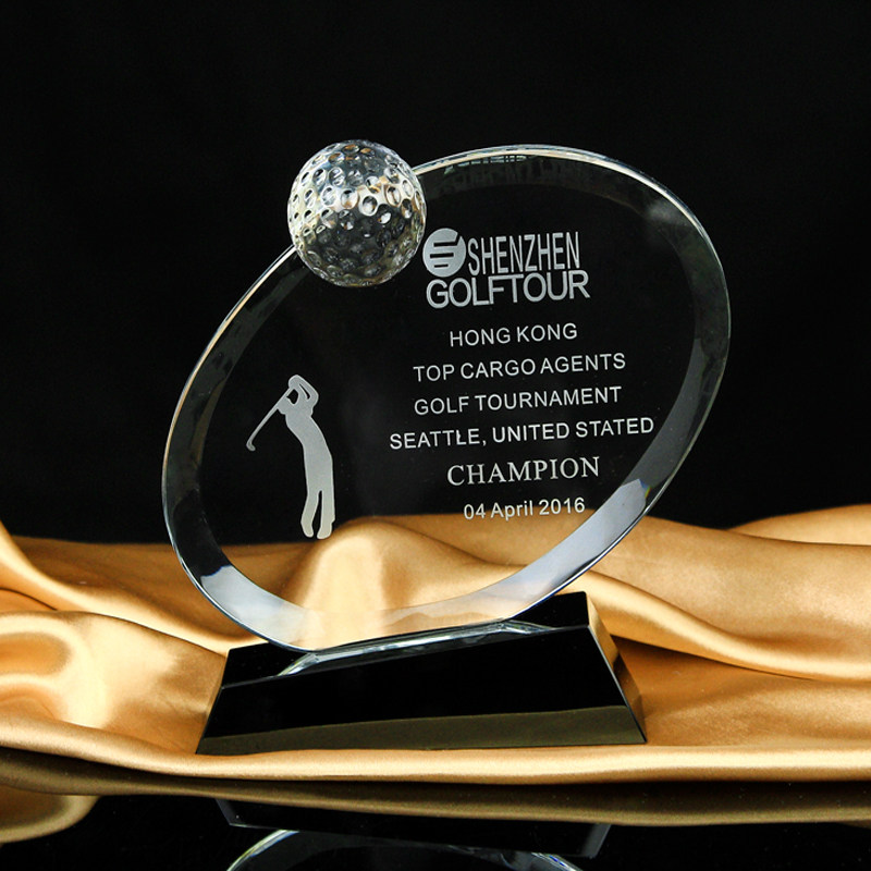 Crystal Golf, Basketball, Football Trophy, Medal, Creative Team Champion, Personalized Custom Sports Prize Engraving
