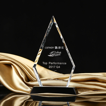 Crystal Iceberg Medal Crystal Shield Trophy Authorization Certificate Tall Crystal Trophy Laser Engraving