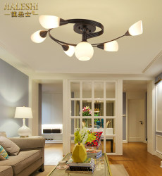 American Country Bedroom Ceiling Lamp Simple Dining Room Study Balcony Living Room Retro Low Floor Ceiling Lamp