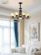 American-Style Chandelier, Living Room Lamp, Bedroom, Study, Hall, European-Style Retro Country-Style Iron Art, Modern Simple Dining Room Chandelier