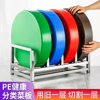 Пластиковая антибактериальная круглая разделочная доска для коммерческого использования, увеличенная толщина, сортировка