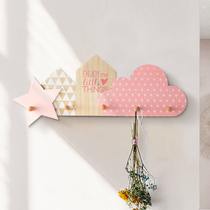 Porch creative adhesive hook into the house wall creative storage girl room wall coat hook childrens room decoration hook