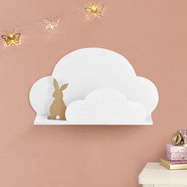 Cloud shelf childrens room wall wall ins Wind creative wooden decorative frame decorative shelf storage shelf storage shelf