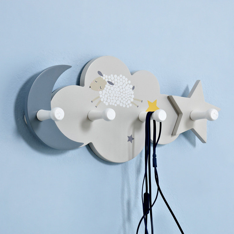 Creative children's suit decoration hook Bedroom door rear hook Clothes hook Wall hanging European cartoon storage coat hook