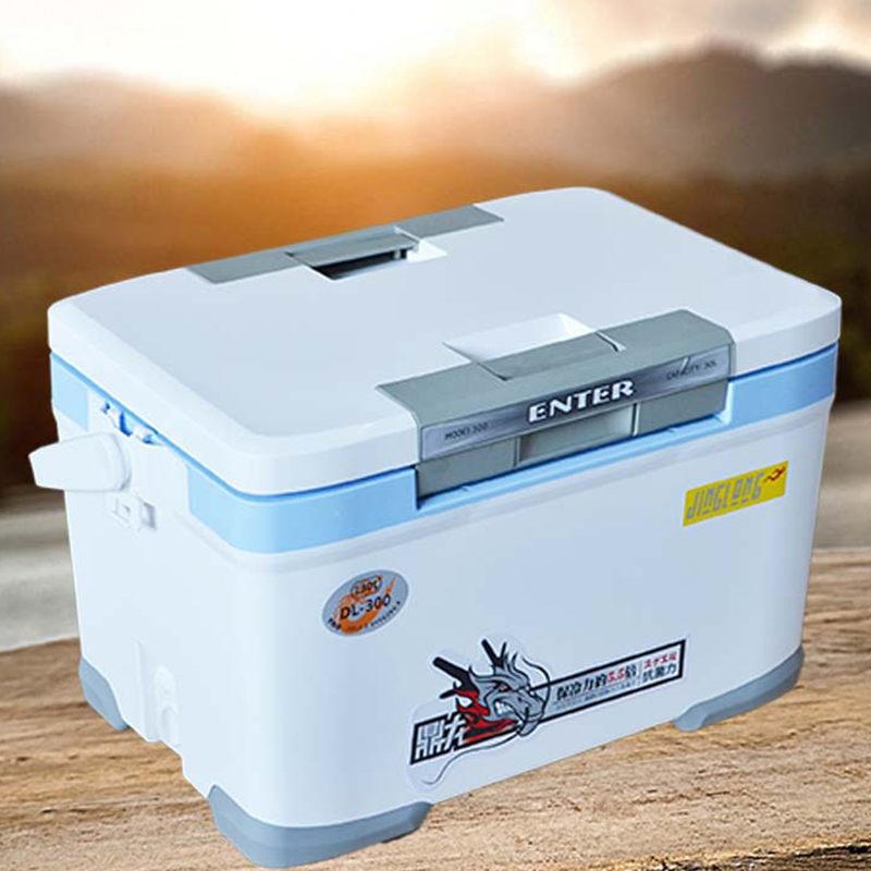 Sea Fishing Fridge Fresh Fish Shrimp Barrel Refrigerated Insulation 28L Liters Boat Fishing Thickened Carry-on Outdoor Multifunction 3