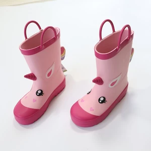 [春季新款四季雨鞋 女童防滑胶鞋幼儿小学生防水轻便四季好看雨靴]