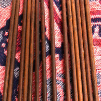 Small Leaf Black Sandalwood Wool Clothing Needle Wood Stick Hand Round Wood Stick Wood Homemade Woven Needle Round Wooden Stick Ring Needle