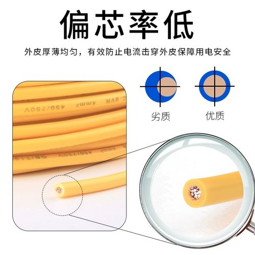 起帆 Wire ZB-BV1.5/2,5/4/6 квадратные чистые медные огнестойковые пламени.