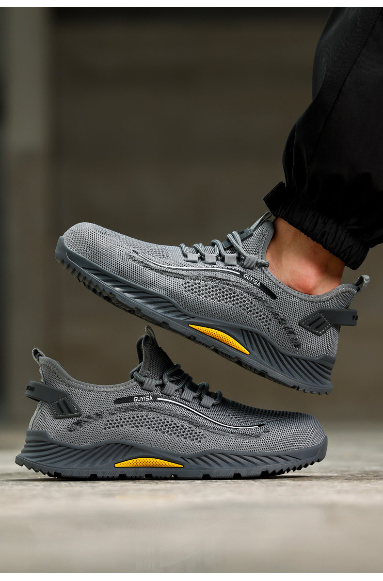 Защитная обувь 2025新款劳保鞋男款男士防砸防刺穿夏季透气轻便安全绝缘工地夏天 Fu Mei er