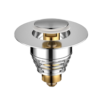 亚摩恩洗手盆漏水塞不锈钢下水器过滤防臭弹跳芯按压式洗面池配件