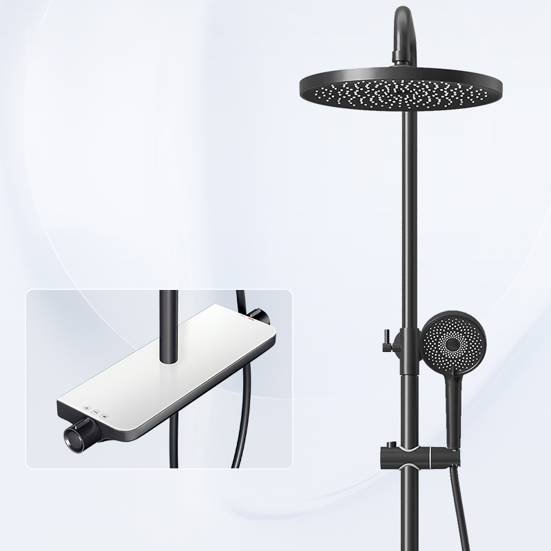 Black Shower Shower Head Suit Makeup Room Home Bathroom Minima Nordic Bathrooms Full Copper Shower Shower Bath