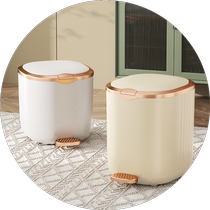 2023 new high-end sanitary bucket living room large capacity foot-operated trash can with lid household bedroom room paper basket