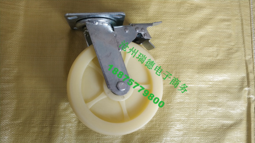 Red white nylon 6 inch 8 inch mobile scaffold wheels AB casters Universal casters Casters Scaffold accessories