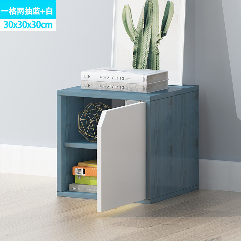 Simple bookcase bookshelf floor simple shelving small cabinet free lattice combined cabinet save space for students