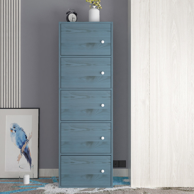 Bookcase Simple bookcase with door storage cabinet Simple modern storage cabinet Combination shelf Small cabinet