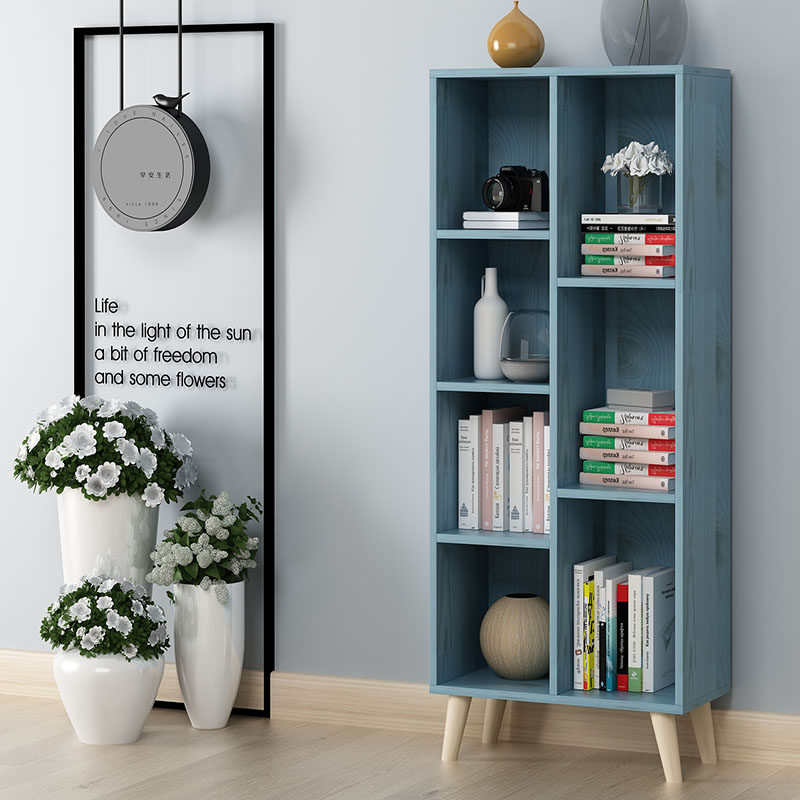 Bookcase storage cabinet cabinet Free combination cabinet Nordic storage cabinet Storage lattice cabinet Simple bookshelf storage rack