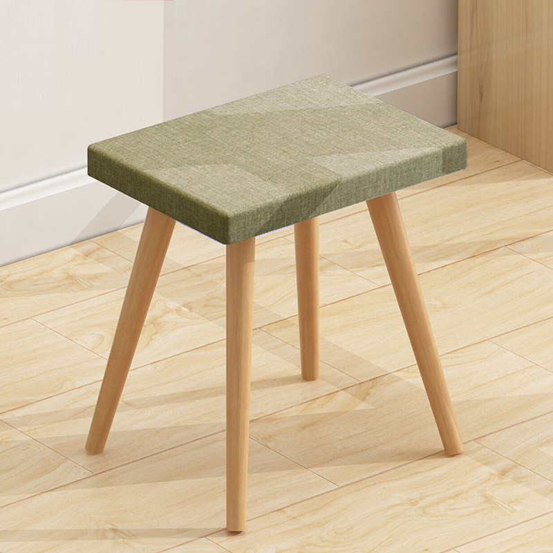 Solid wood small stool Home makeup chair sofa stool log foot pedal short changing shoes stool Makeup Stool bedroom stool Bench Bench