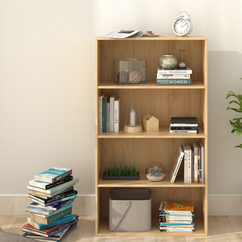 Simple bookshelf children's shelf living room household network red against wall to the floor locker student combination bookcase