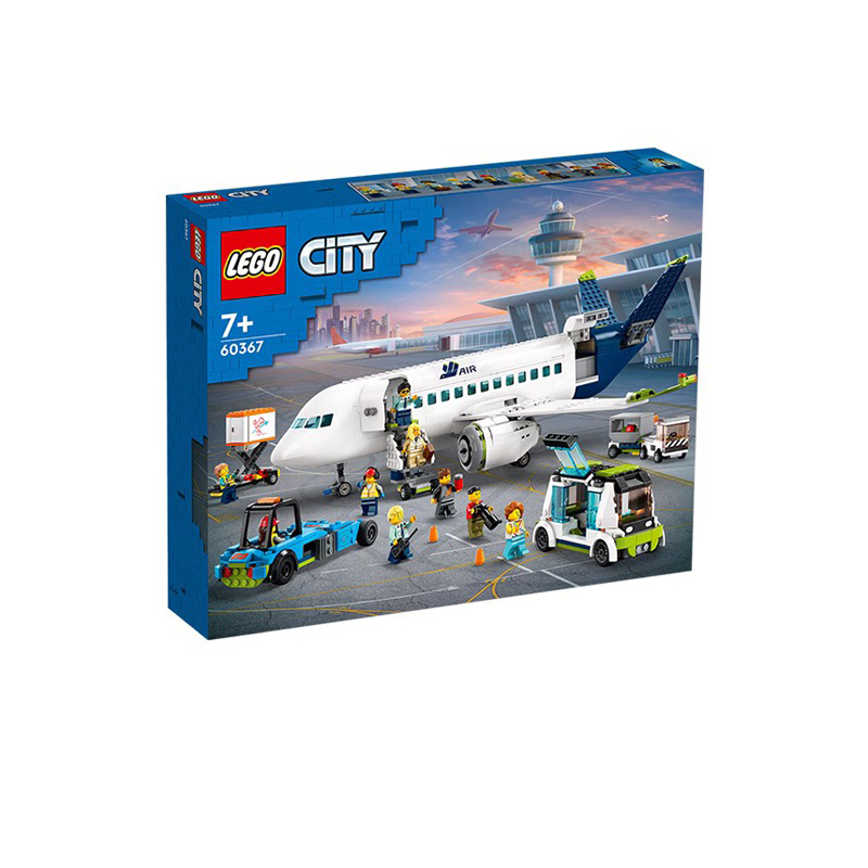 Lego City Series 60367 Passenger Airplane Educational Building Block Toy Model Gift for Boys and Girls