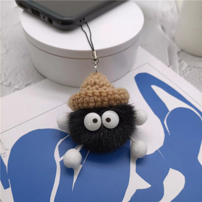 Cute and adorable plush phone charm/USB pendant with a cute and quirky design, perfect for girls.