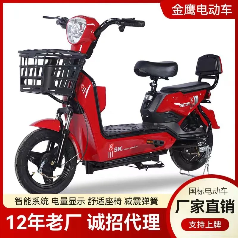 New National Standard Electric Vehicle for Cross-Border Transportation, Two-Wheeled Electric Scooter with 48V Lithium Battery for Adults