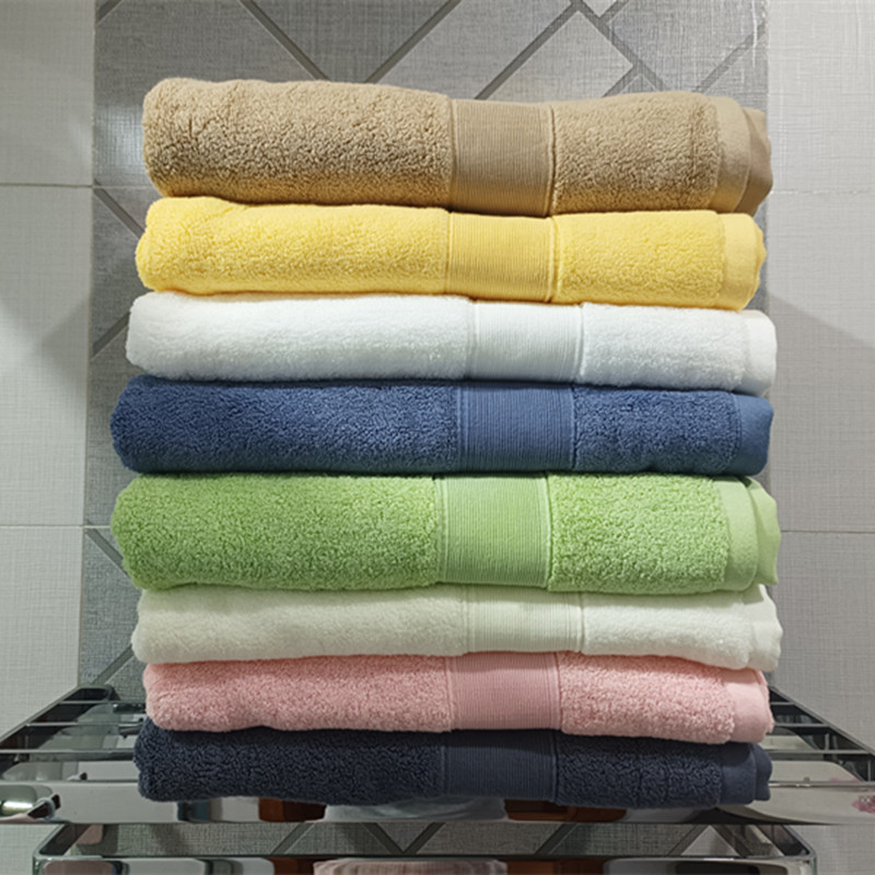 Korean Pure Cotton Thickened Bath Towel Large Towel 100% Cotton for Adults and Children, Absorbent and Soft, Unisex Bath Wrap