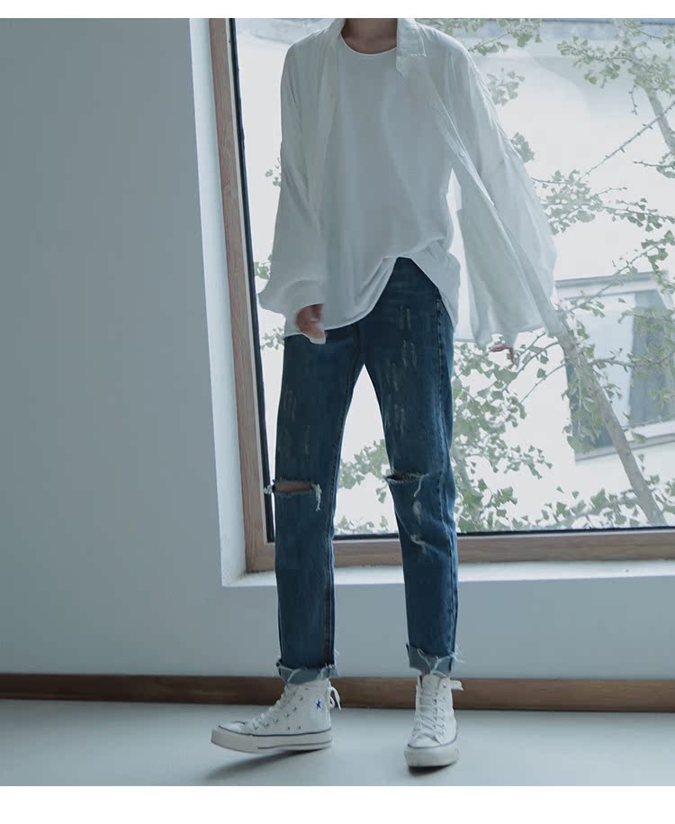 Cách ly 3 màu. Áo sơ mi chống nắng có đường viền thấp - Áo áo sơ mi kiểu hàn quốc